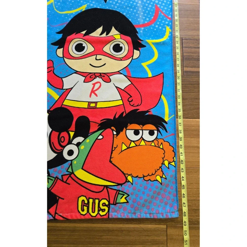 Ryans World Kids Beach Towel Red Titan Combo Panda Blue Microfiber HD464W